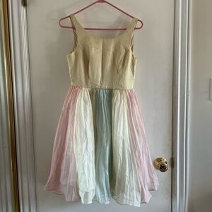 rainbow shimmer dress